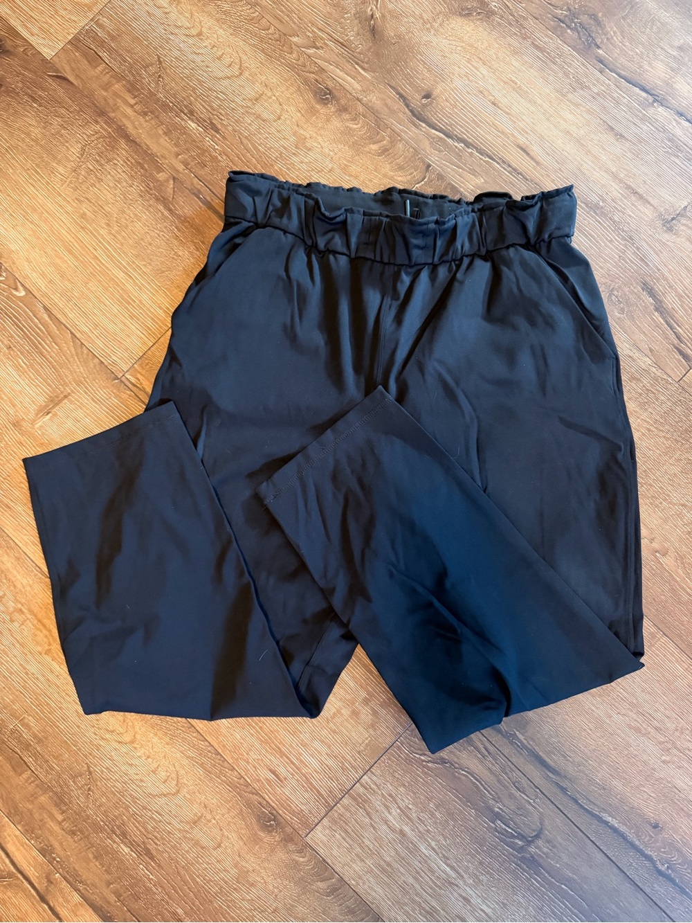 lululemon athletica Black Paperbag-Waist Ankle Pants